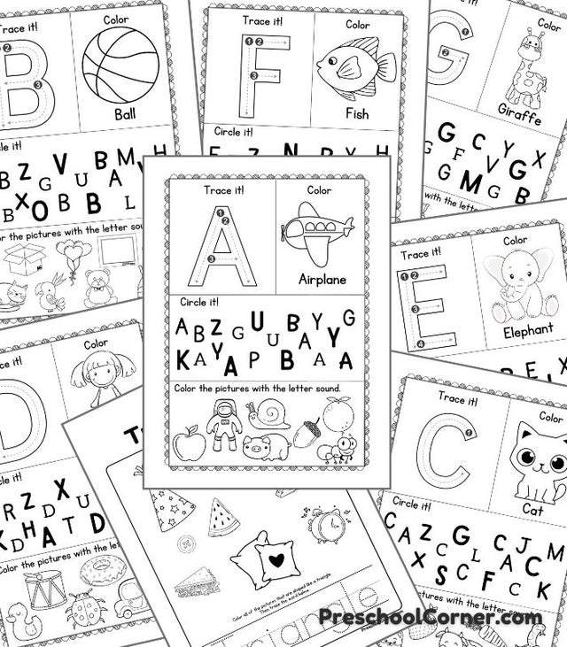 Preschool Alphabet Activity Printable Download